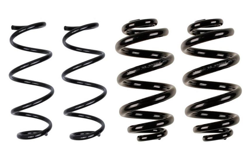 BMW Coil Spring Set - Front and Rear (Heavy Duty Version for Standard Suspension) (B3 OE Replacement) 33531095710 - Bilstein 3807693KIT